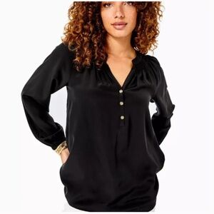 Lilly Pulitzer Black Elsa Top